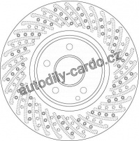 Brzdový kotouč TRW DF6079S - MERCEDES W220 S 02-05