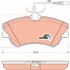 Sada brzdových destiček TRW GDB1270 - RENAULT ESPACE