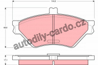 Sada brzdových destiček TRW GDB1268 