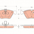 Sada brzdových destiček TRW GDB1215 - MERCEDES W210 E