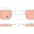 Sada brzdových destiček TRW GDB1261 - BMW 7