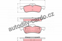 Sada brzdových destiček TRW GDB1477 - MINI COOPER