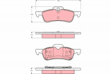 Sada brzdových destiček TRW GDB1477 - MINI COOPER