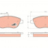 Sada brzdových destiček TRW GDB1483 - FIAT STILO