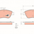 Sada brzdových destiček TRW GDB1482 - FIAT STILO