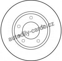 Brzdový kotouč TRW DF1564 - BMW 5 E28