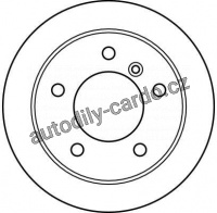 Brzdový kotouč TRW DF4087S - MERCEDES SPRINTER 94-