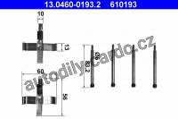 Sada příslušenství, obložení kotoučové brzdy ATE 13.0460-0193 (AT 610193)