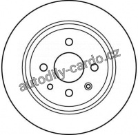Brzdový kotouč TRW DF2614 - OPEL ASTRA, VECTRA