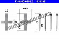 Sada příslušenství, obložení kotoučové brzdy ATE 13.0460-0198 (AT 610198)