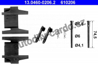 Sada příslušenství, obložení kotoučové brzdy ATE 13.0460-0206 (AT 610206)