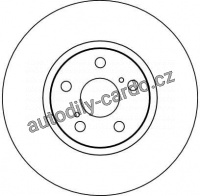 Brzdový kotouč TRW DF4100 - TOYOTA AVENSIS 00-