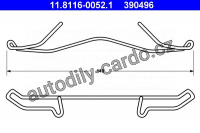 Pružina, brzdový třmen ATE 11.8116-0052 (AT 390496)
