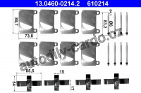 Sada příslušenství, obložení kotoučové brzdy ATE 13.0460-0214 (AT 610214)