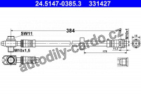 Brzdová hadice ATE 24.5147-0385 (331427)