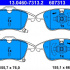 Sada brzdových destiček ATE 13.0460-7313 (AT 607313)