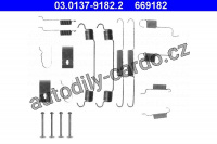 Sada příslušenství, brzdové čelisti ATE 03.0137-9182 (AT 669182)