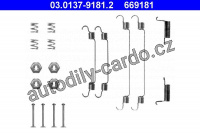 Sada příslušenství, brzdové čelisti ATE 03.0137-9181 (AT 669181)