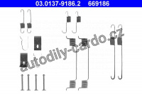 Sada příslušenství, brzdové čelisti ATE 03.0137-9186 (AT 669186)