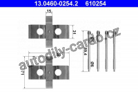 Sada příslušenství, obložení kotoučové brzdy ATE 13.0460-0254 (AT 610254)