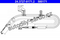 Lanko ruční brzdy ATE 24.3727-0171 (AT 580171)