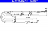 Lanko ruční brzdy ATE 24.3727-2007 (AT 582007)