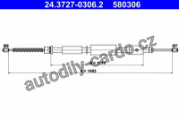Lanko ruční brzdy ATE 24.3727-0306 (AT 580306)