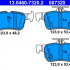 Sada brzdových destiček ATE 13.0460-7320 (AT 607320) - FORD, MAZDA, SAAB, VOLVO