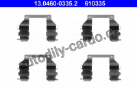 Sada příslušenství, obložení kotoučové brzdy ATE 13.0460-0335 (AT 610335)