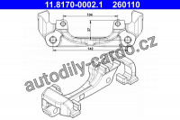 Držák brzdového třmene ATE 11.8170-0002 (AT 260110)