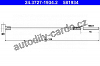 Lanko ruční brzdy ATE 24.3727-1934 (AT 581934)