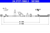 Lanko ruční brzdy ATE 24.3727-1960 (AT 581960)