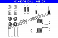 Sada příslušenství, brzdové čelisti ATE 03.0137-9105 (AT 669105)