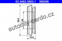 Sada na opravy, brzdový třmen ATE 03.3402-3803 (AT 390206)