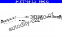 Lanko ruční brzdy ATE 24.3727-0212 (AT 580212)