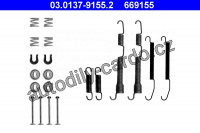 Sada příslušenství, brzdové čelisti ATE 03.0137-9155 (AT 669155)