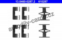 Sada příslušenství, obložení kotoučové brzdy ATE 13.0460-0287 (AT 610287)