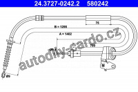 Lanko ruční brzdy ATE 24.3727-0242 (AT 580242)