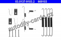 Sada příslušenství, brzdové čelisti ATE 03.0137-9103 (AT 669103)