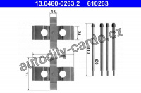 Sada příslušenství, obložení kotoučové brzdy ATE 13.0460-0263 (AT 610263)
