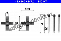 Sada příslušenství, obložení kotoučové brzdy ATE 13.0460-0347 (AT 610347)