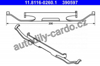 Pružina, brzdový třmen ATE 11.8116-0260 (AT 390597)