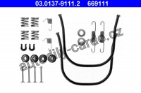 Sada příslušenství, brzdové čelisti ATE 03.0137-9111 (AT 669111)