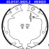 Sada brzdových čelistí, parkovací brzda ATE 03.0137-3023 (AT 653023)