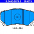 Sada brzdových destiček, kotoučová brzda - ATE 13.0460-5675 (605675)