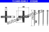 Sada příslušenství, obložení kotoučové brzdy ATE 13.0460-0246 (AT 610246)