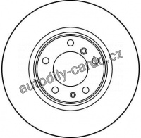 Brzdový kotouč TRW DF2687 - BMW 7 E38