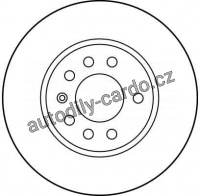 Brzdový kotouč TRW DF2681 - OPEL VECTRA