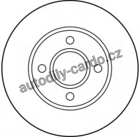 Brzdový kotouč TRW DF2682 - FORD ESCORT