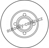 Brzdový kotouč TRW DF2680 - AUDI 80